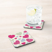Herz-Hintergrund Getränkeuntersetzer (Rechte Seite)