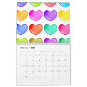Herz-Hintergrund Kalender (Feb 2027)