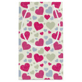 Herz-Hintergrund Kleine Geschenktüte (Rückseite)