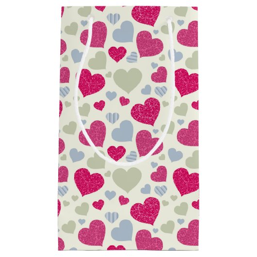 Herz-Hintergrund Kleine Geschenktüte (Vorderseite)