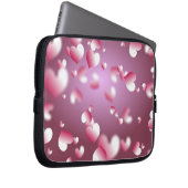 Herz-Hintergrund Laptopschutzhülle (Vorne Rechts)