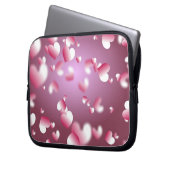 Herz-Hintergrund Laptopschutzhülle (Vorderseite Links)