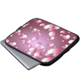 Herz-Hintergrund Laptopschutzhülle (Vorne Knopf)