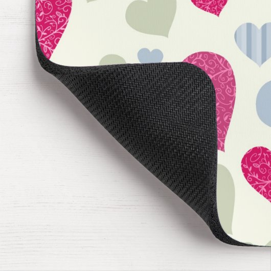 Herz-Hintergrund Mousepad (Ecke)