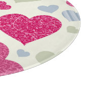 Herz-Hintergrund Schneidebrett (Ecke)