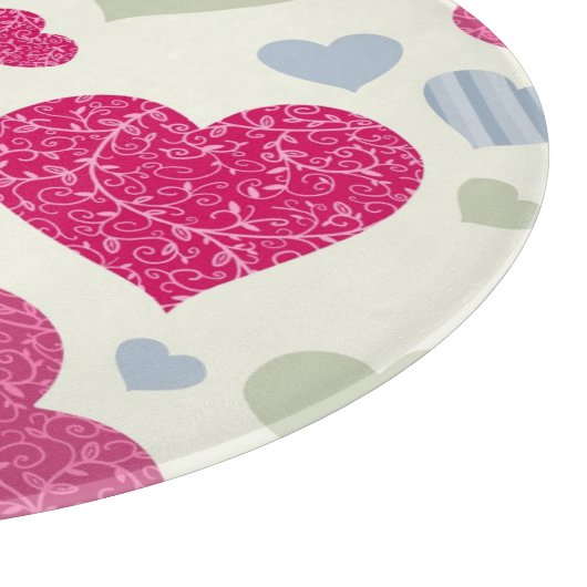 Herz-Hintergrund Schneidebrett (Ecke)