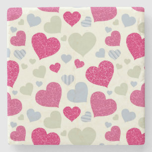 Herz-Hintergrund Steinuntersetzer