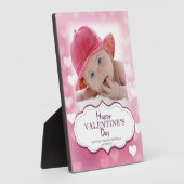 Herz Hintergrund Valentins Foto Plaque Fotoplatte (Seite)