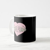 Herz-Hintern Umarmung Skeleton Hands Classic Kaffeetasse (Vorderseite Links)