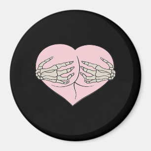 Herz-Hintern Umarmung Skeleton Hands Classic Magnet