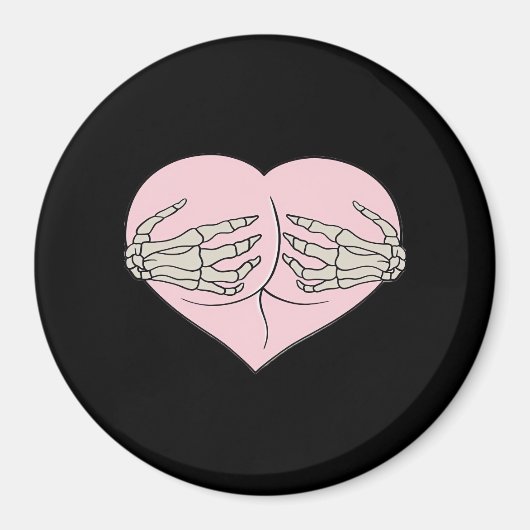 Herz-Hintern Umarmung Skeleton Hands Classic Magnet (Vorne)