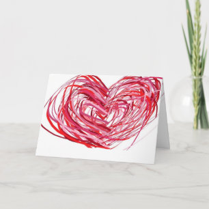 Herz-Hochzeitskarte Ankündigung