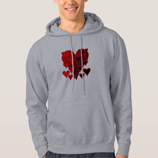 Herz Hoodie (Vorderseite)