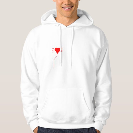Herz Hoodie (Vorderseite)
