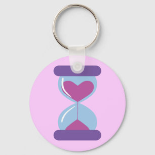 Herz Hourglass Schlüsselanhänger