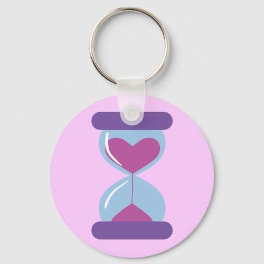 Herz Hourglass Schlüsselanhänger (Vorderseite)