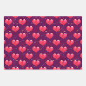 Herz Hübsch und perfekt Geschenkpapier Set (Vorderseite 3)