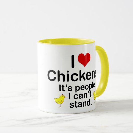 (Herz-) Hühner I Tasse (VorderseiteRechts)