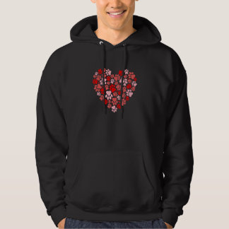 Herz-Hund-Pfotenabdruck Frohen Valentinstag für Sü Hoodie