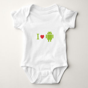Herz I Android Baby Strampler