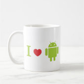 Herz I Android Kaffeetasse (Links)