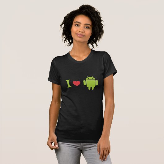 Herz I Android T-Shirt (Vorne ganz)