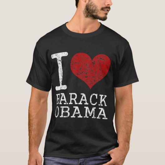 Herz I Barack Obama T-Shirt (Vorderseite)