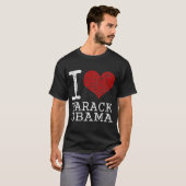 Herz I Barack Obama T-Shirt (Vorne ganz)