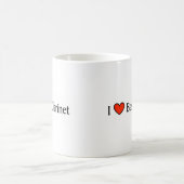 Herz I Bassklarinette Kaffeetasse (Mittel)