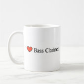 Herz I Bassklarinette Kaffeetasse (Links)