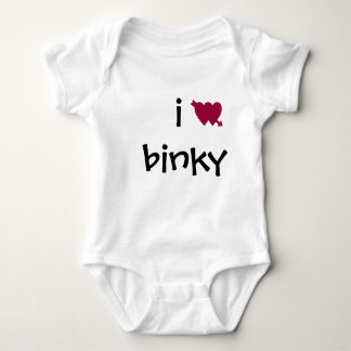 Herz I binky Baby Strampler