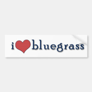Herz I Bluegrass Autoaufkleber
