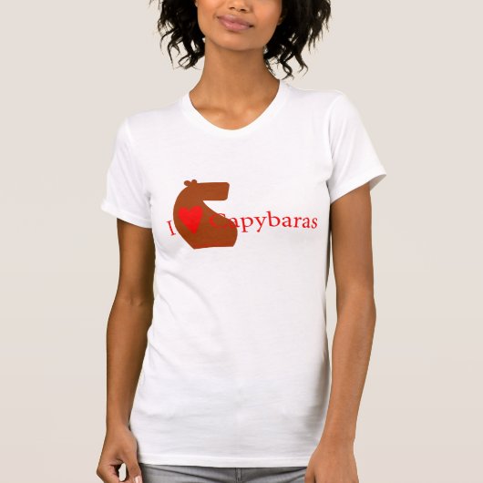 Herz I Capybaras T-Shirt (Vorderseite)