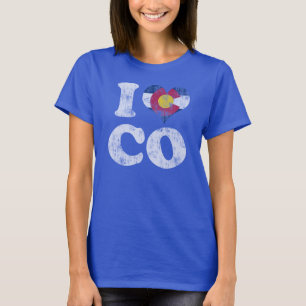 Herz I Colorado-Flagge Co T-Shirt