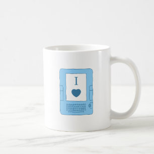 Herz I ebooks (blau) Kaffeetasse