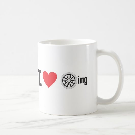 Herz I fuch Drehen Kaffeetasse (Rechts)