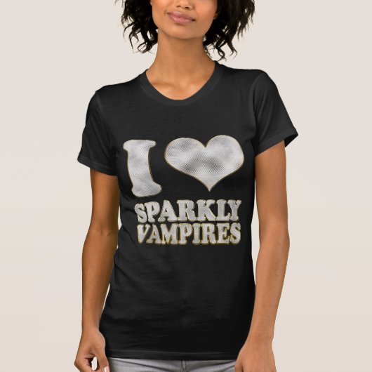 Herz I funkelnd Vampires T-Shirt (Vorderseite)
