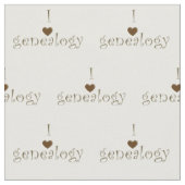 "Herz I" Genealogie Stoff (Nahaufnahme)