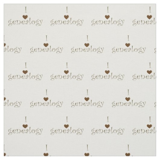 "Herz I" Genealogie Stoff (Muster)