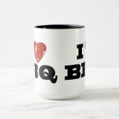 Herz I GRILLEN, Steak-Herz-Form-lustiges Grillen Tasse (Zentrum)