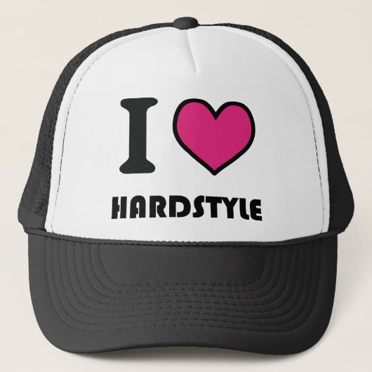 Herz I hardstyle Truckerkappe (Vorderseite)