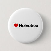 Herz I Helvetica Button (Vorderseite)