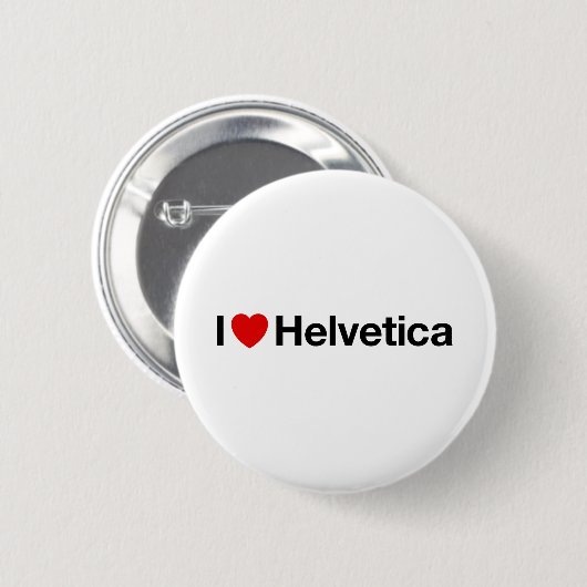 Herz I Helvetica Button (Vorne & Hinten)