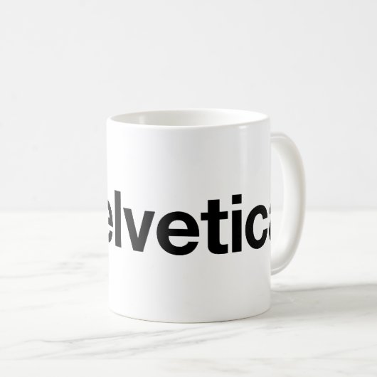 Herz I Helvetica Kaffeetasse (VorderseiteRechts)