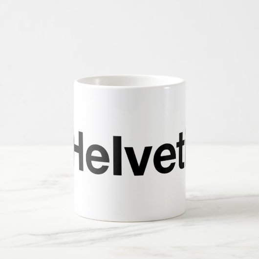 Herz I Helvetica Kaffeetasse (Mittel)