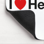 Herz I Helvetica Mousepad (Ecke)