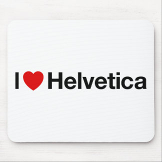 Herz I Helvetica Mousepad