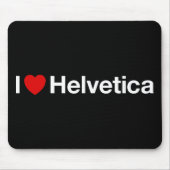 Herz I Helvetica Mousepad (Vorne)
