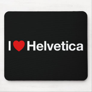 Herz I Helvetica Mousepad