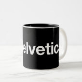 Herz I Helvetica Zweifarbige Tasse (VorderseiteRechts)